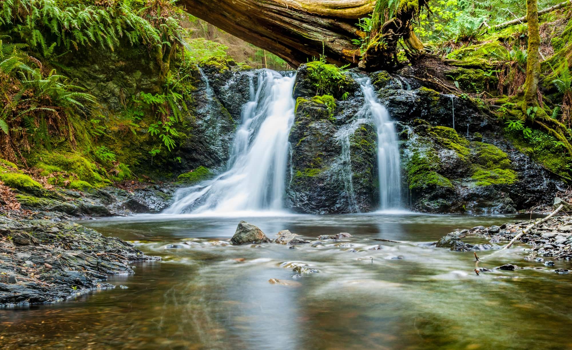 Moran State Park - Cascade Lake, Moran State Park - Cascade Falls