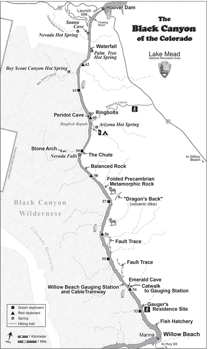 The Black Canyon Water Trail map