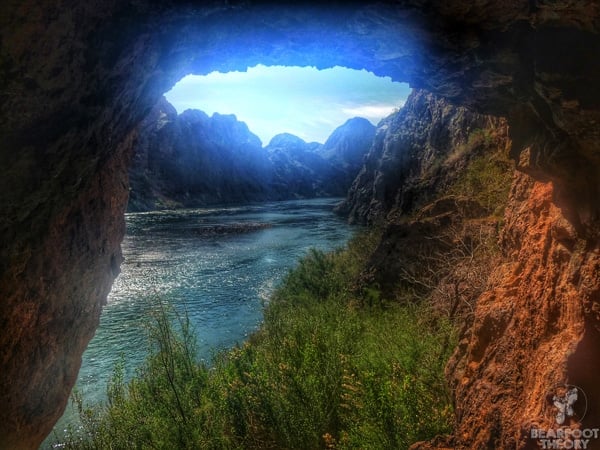 View out from Sauna Cave onto the Colorado River