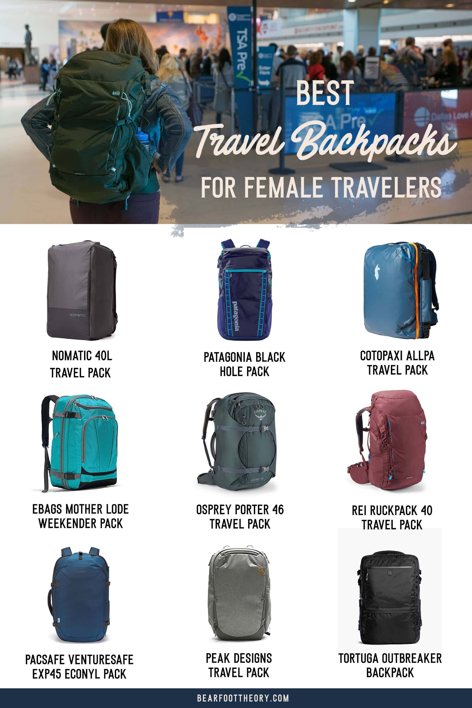 Best Carryon Travel Backpacks for Women in 2021 Bearfoot Theory