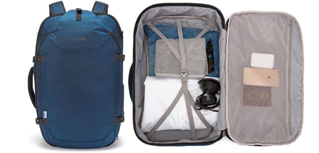 Pacsafe Venture Travel Packは安全機能を満載した女性向けのトラベルバックパックの一つです