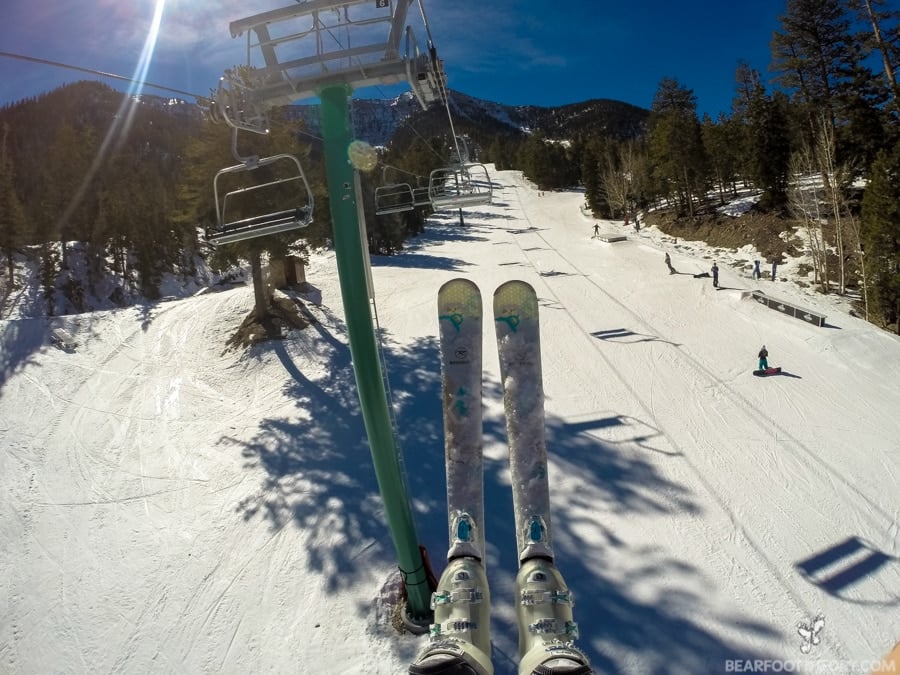 Bluebird Chair Lift at Las Vegas Ski and Snowboard Resort - 40 minutes from the Vegas Strip