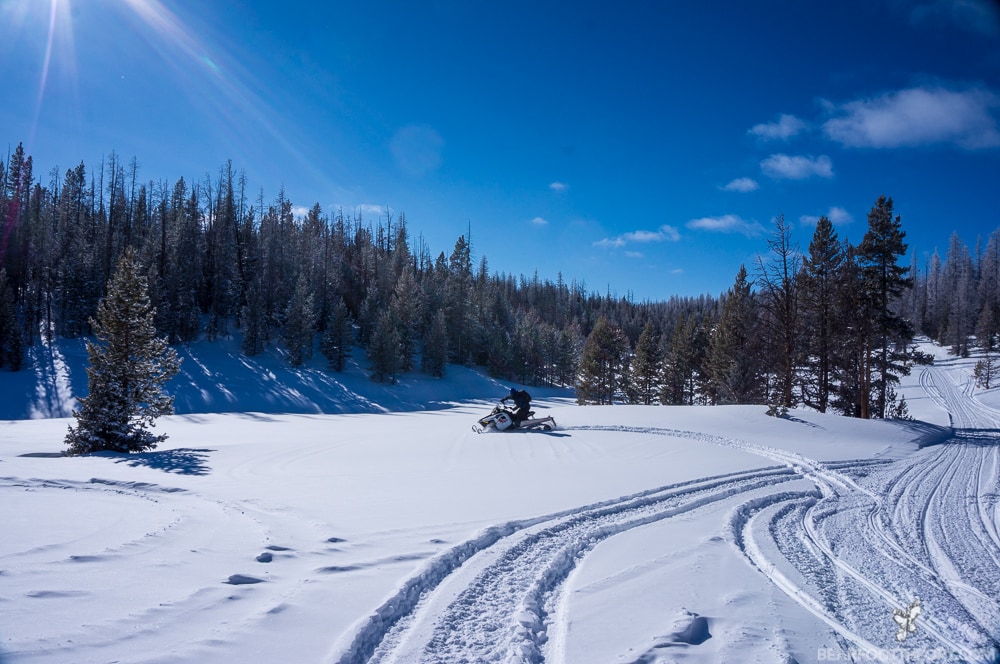 Togwotee Mountain Lodge along Wyoming's continental divide offers some of country's best #snowmobiling