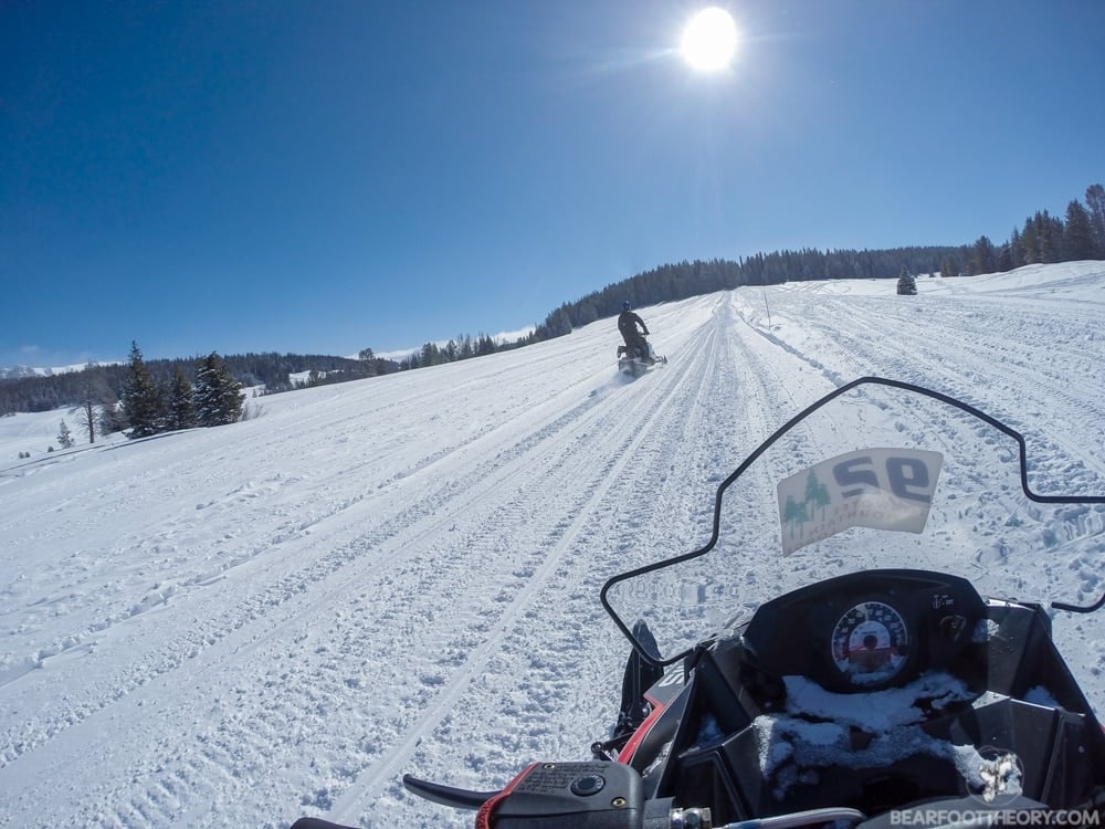 Togwotee Mountain Lodge along Wyoming's continental divide offers some of country's best #snowmobiling