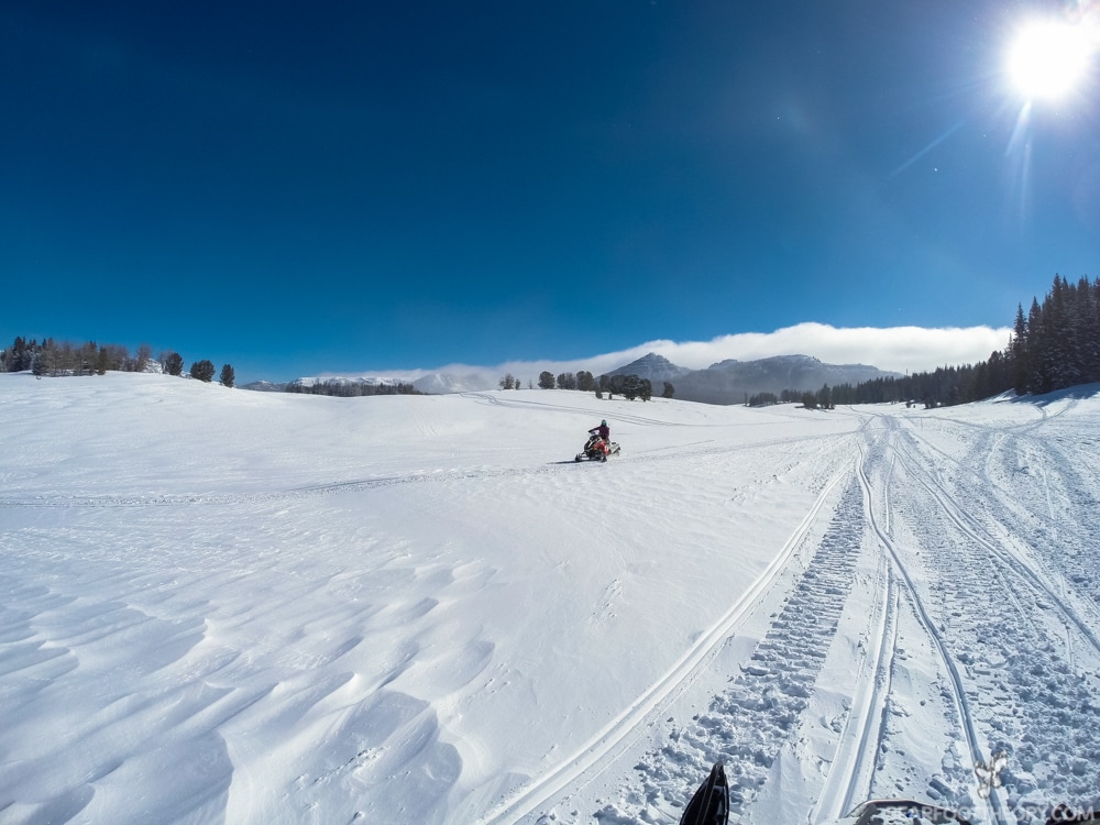 Togwotee Mountain Lodge along Wyoming's continental divide offers some of country's best #snowmobiling