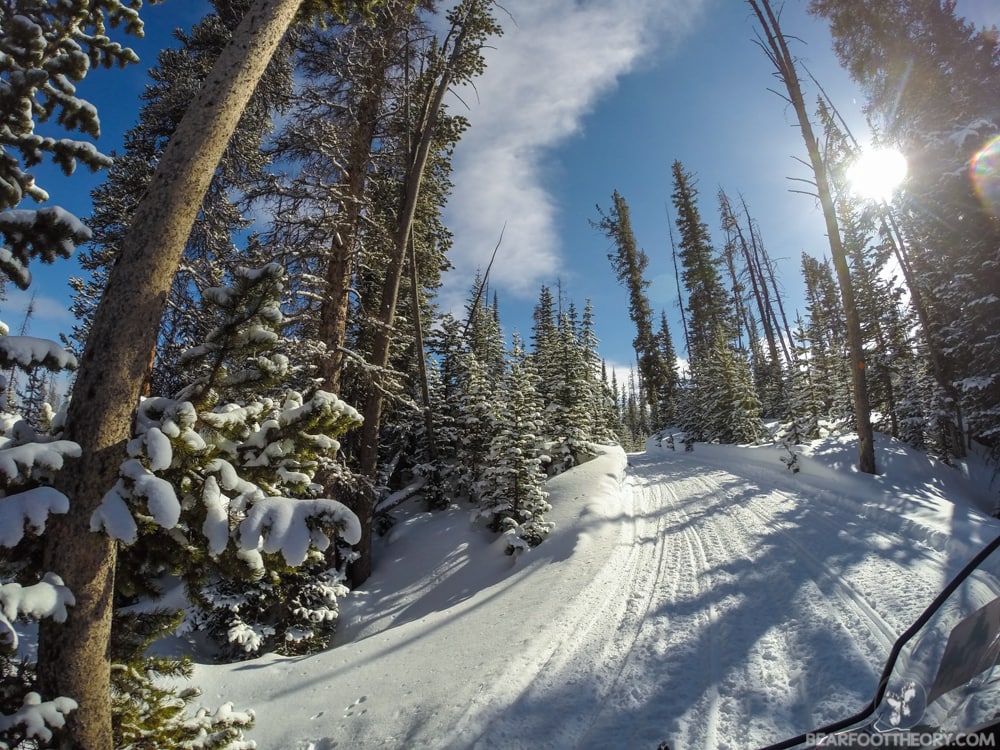 Togwotee Mountain Lodge along Wyoming's continental divide offers some of country's best #snowmobiling