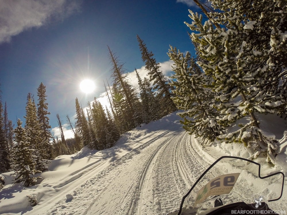 Togwotee Mountain Lodge along Wyoming's continental divide offers some of country's best #snowmobiling