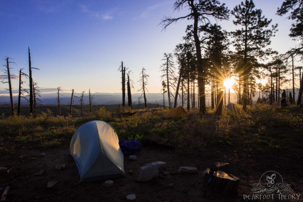 Sunrise at Campground #4 Zion West Rim Trail