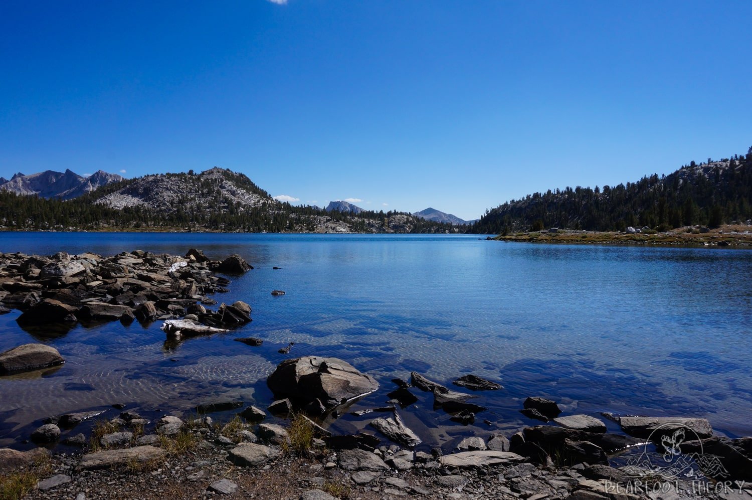 Lake Virginia camping on the John Muir Trail