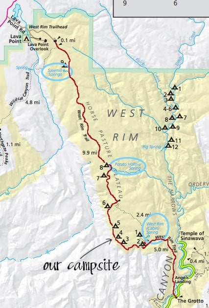 West Rim Trail Zion Map West Rim Trail Backpacking Guide In Zion National Park – Bearfoot Theory