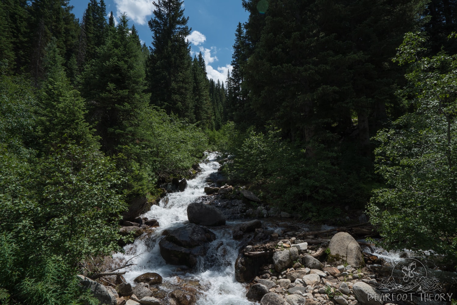 River on the hike to Red Pine Lake in Utah