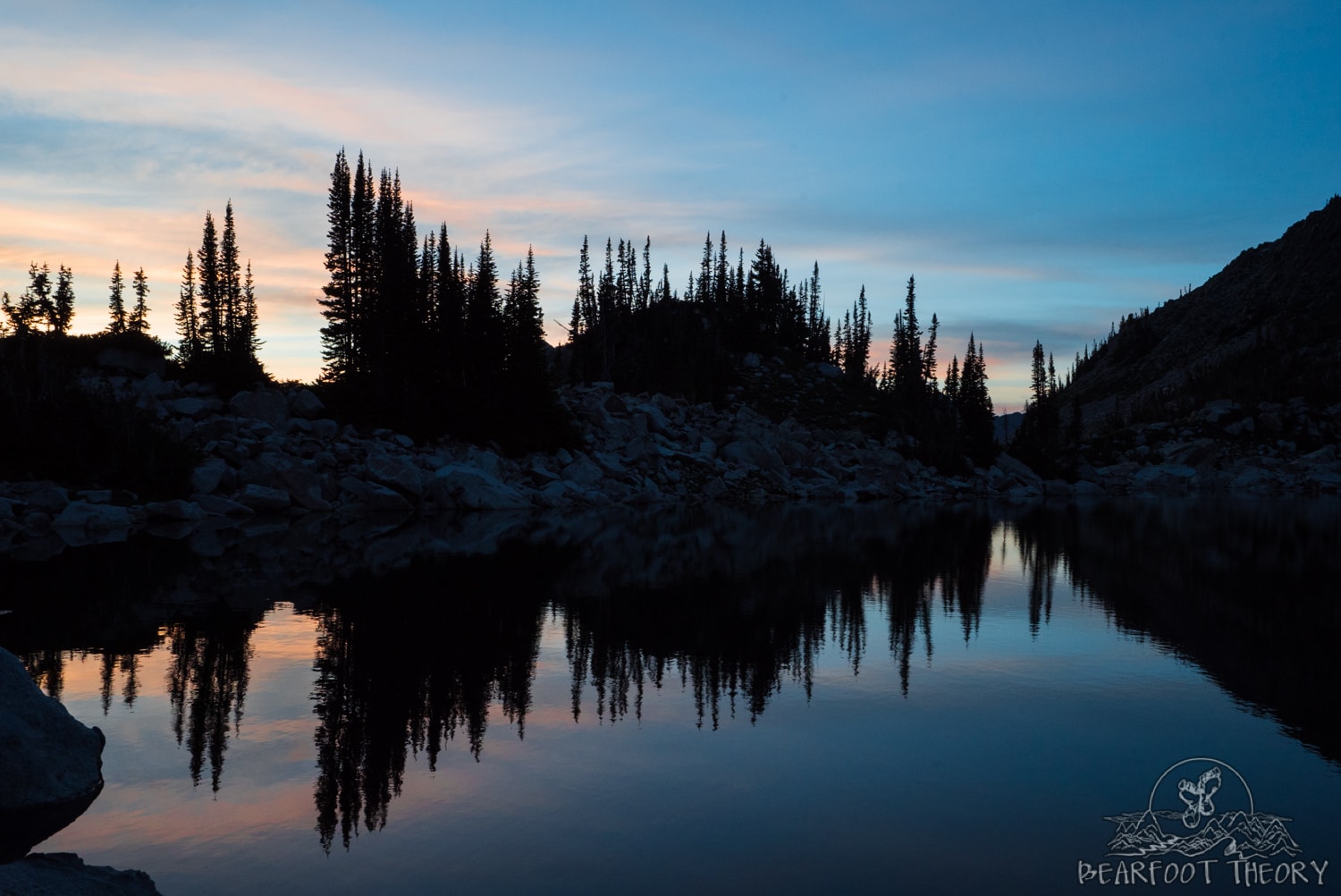 Sunset at Salt Lake City's Red Pine Lake