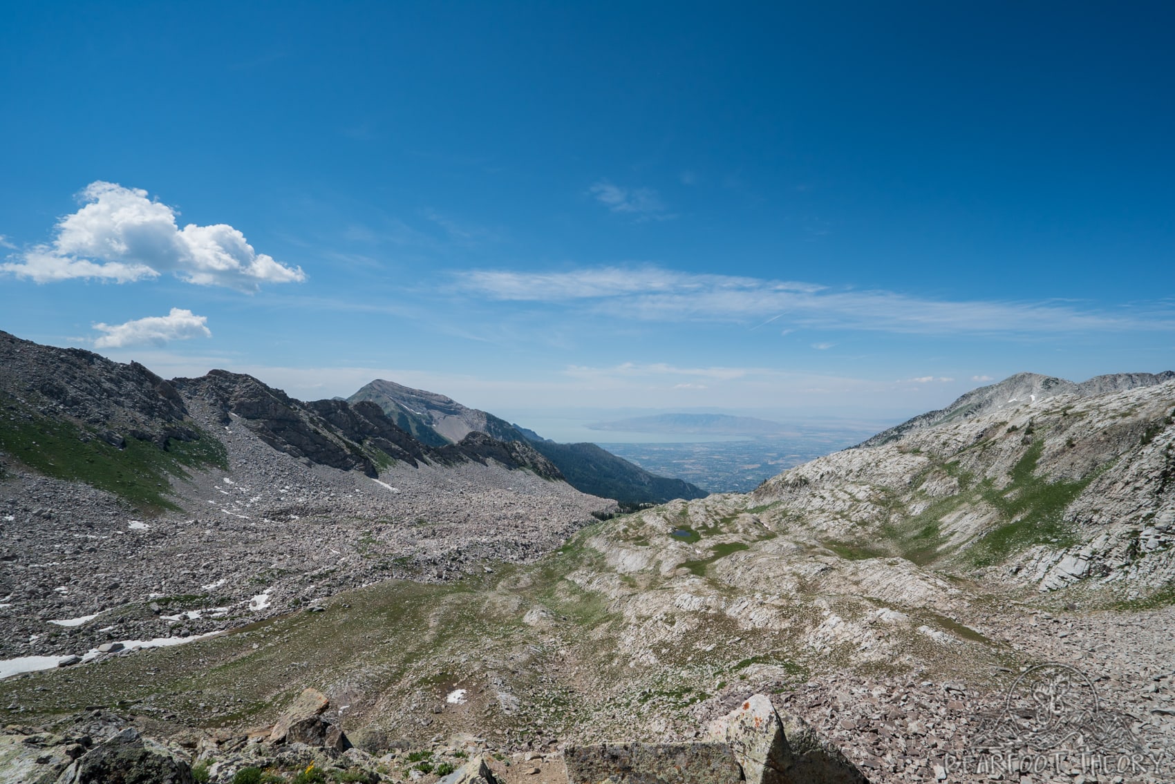 Views from Pfeifferhorn, the third tallest peak near Salt Lake City