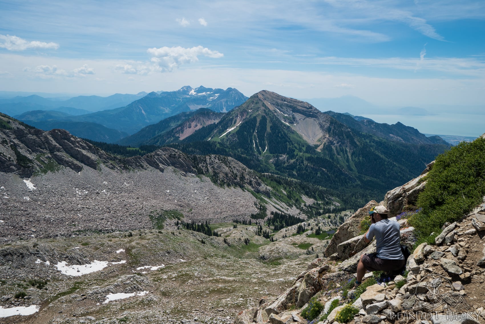 Views of Mt. Timpanogos from the Pfeifferhorn near Salt Lake City