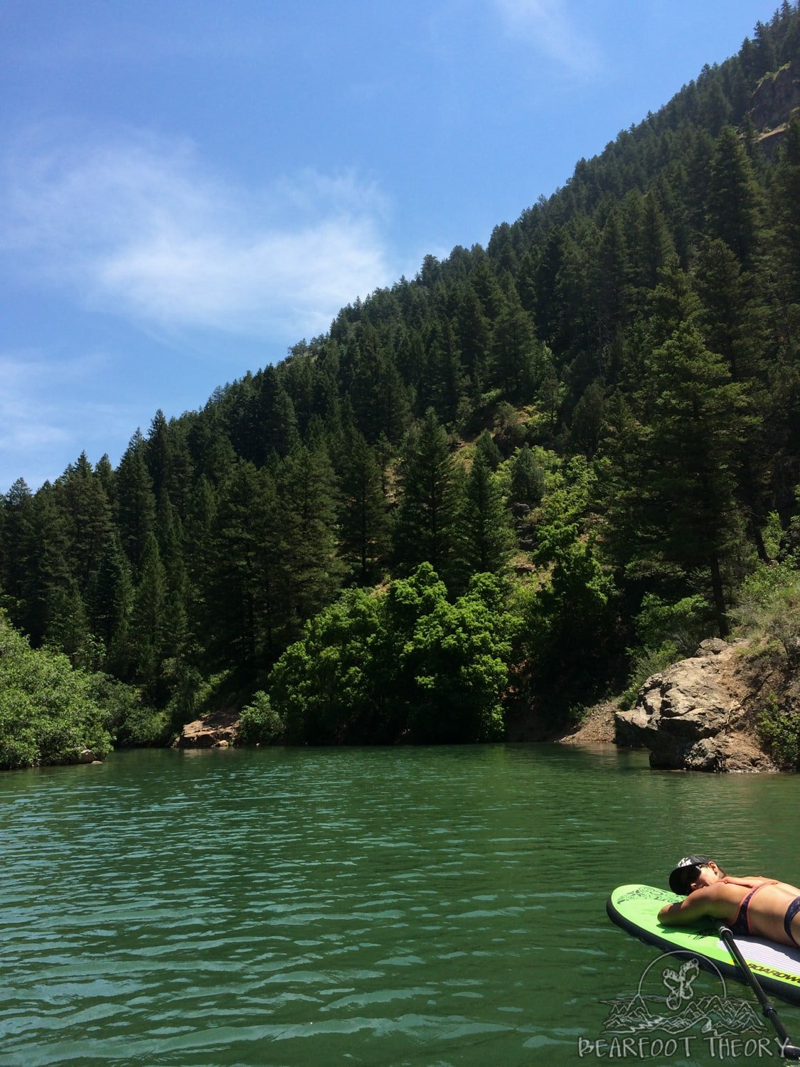 Stand-up Paddle Boarding at the Causey Reservoir near Salt Lake City