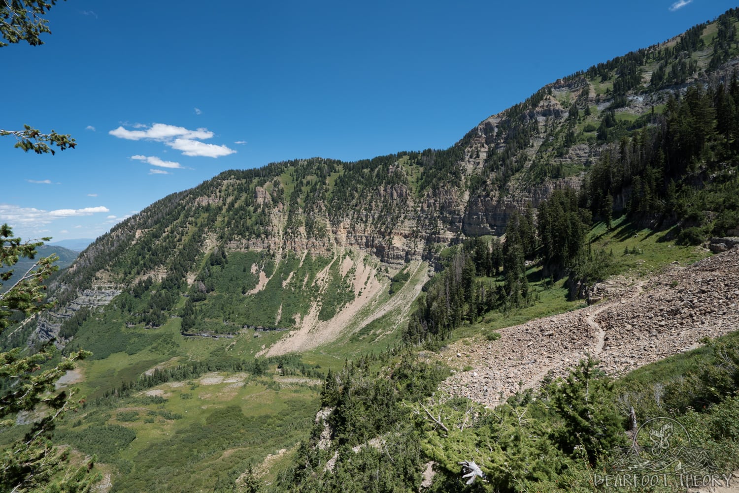 Mount Timpanogos hiking trail in the Wasatch Mountains