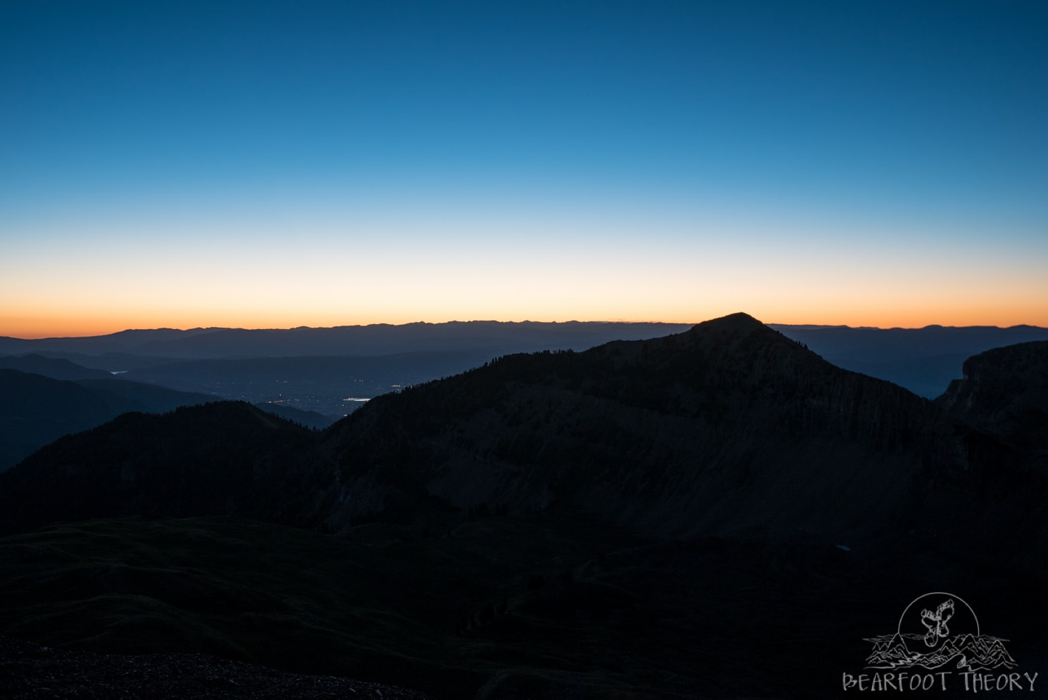 Sunrise on the way to the Mount Timpanogos summit