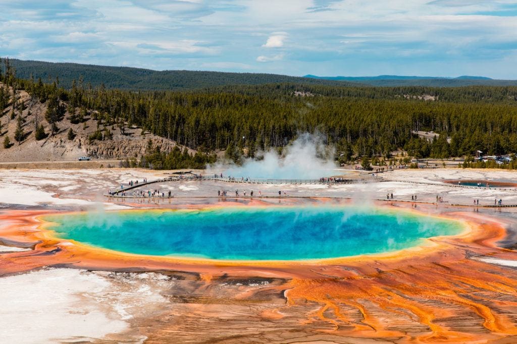 Grand Prismatic Spring / A must see on your Yellowstone vacation