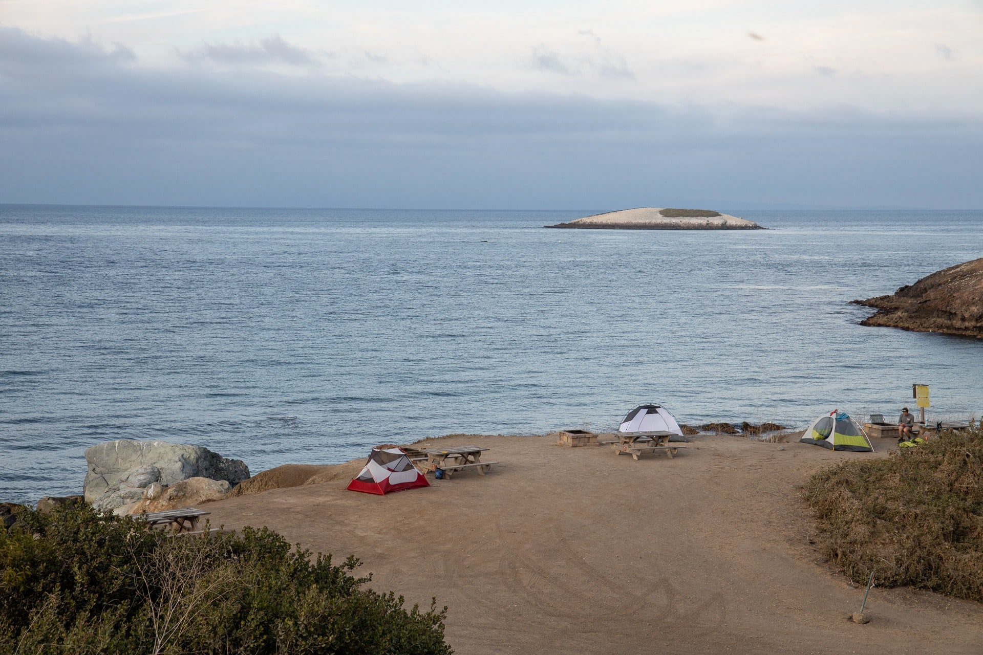 Two Harbors Campground // Plan a backpacking trip on the Trans-Catalina Trail on Catalina Island with this trail guide with tips on the best campsites, water availability, gear & more