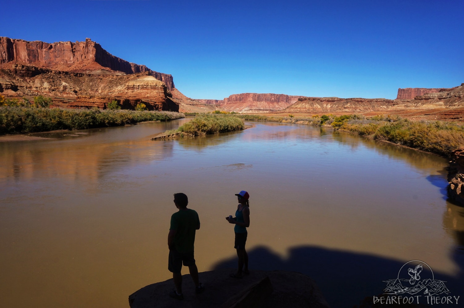 Campingplats Potato Hollow på White Rim Trail i Canyonlands National Park