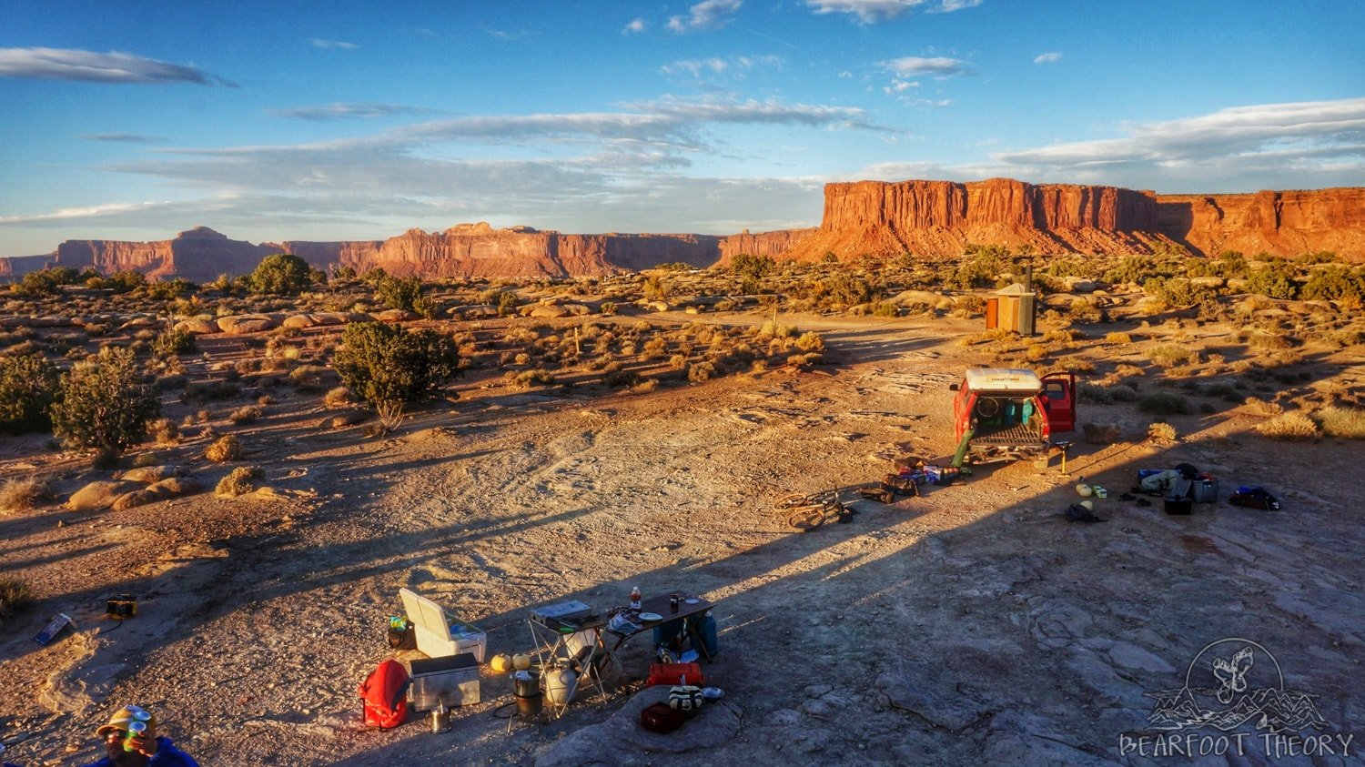 Murphy's Hogback Campsite auf dem White Rim Trail im Canyonlands National Park - die Aussicht von hier aus war grandios!'s Hogback Campsite on the White Rim Trail in Canyonlands National Park - the views from here were epic! 