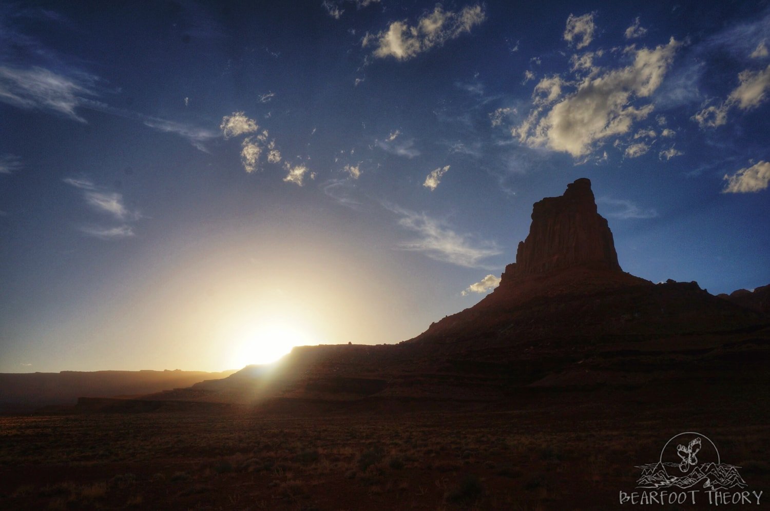 Aerportul taberei pe White Rim Trail în Parcul Național Canyonlands