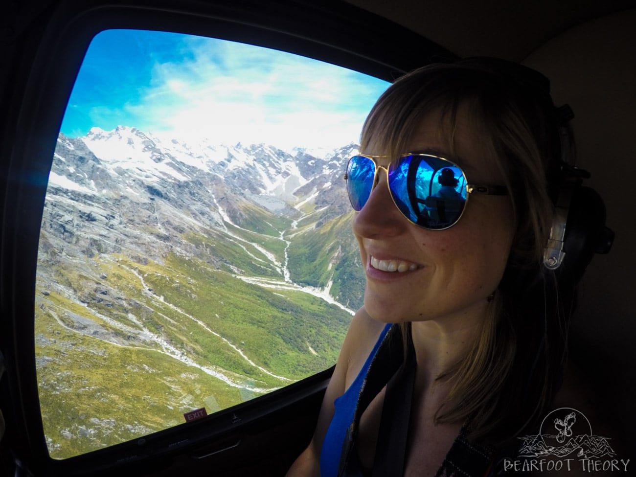 New Zealand Trip: Week 3 Highlights and Itinerary - riding in a helicopter with Glacier Country Scenic Flights