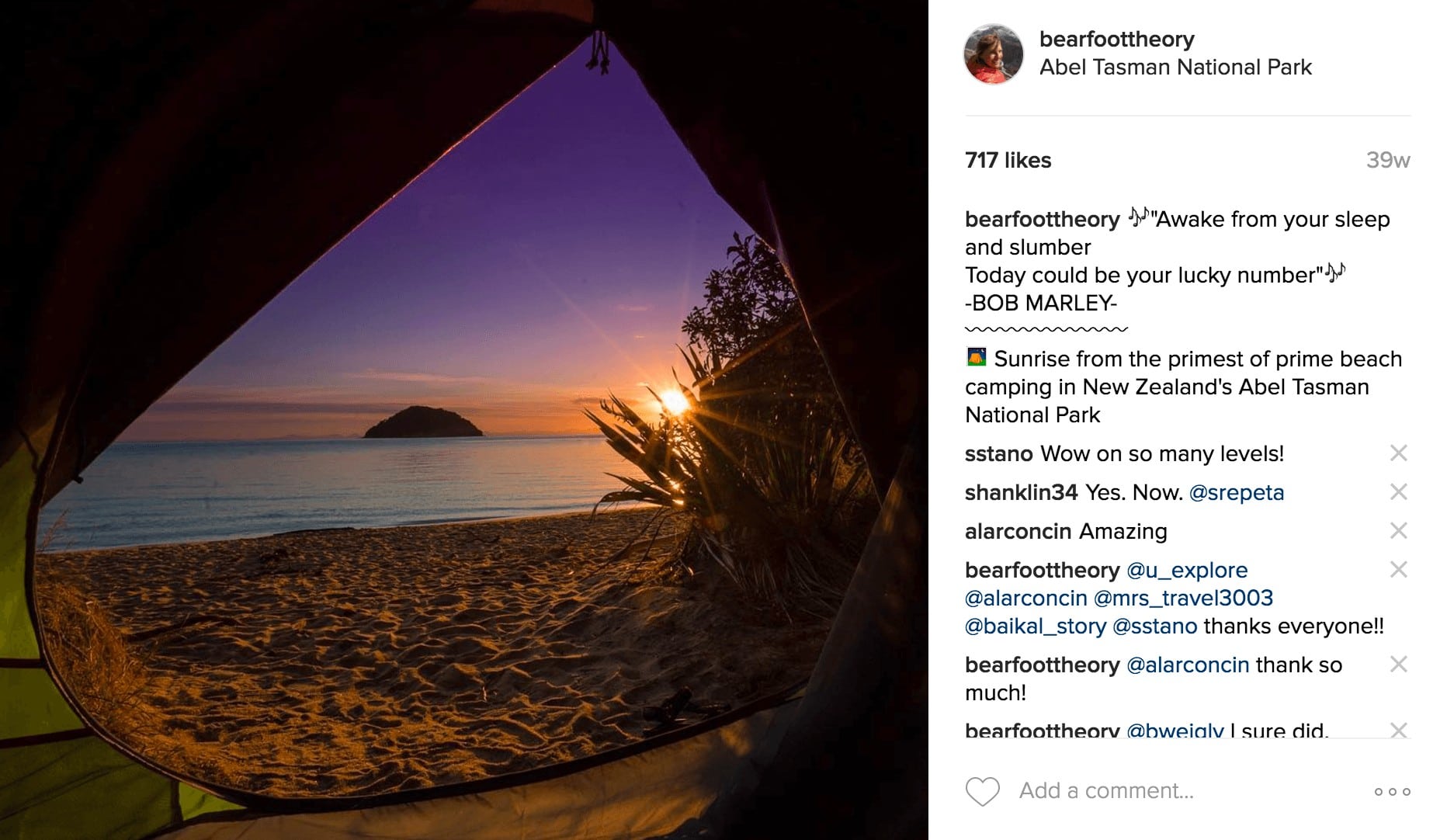 Sunrise on the Abel Tasman Coast