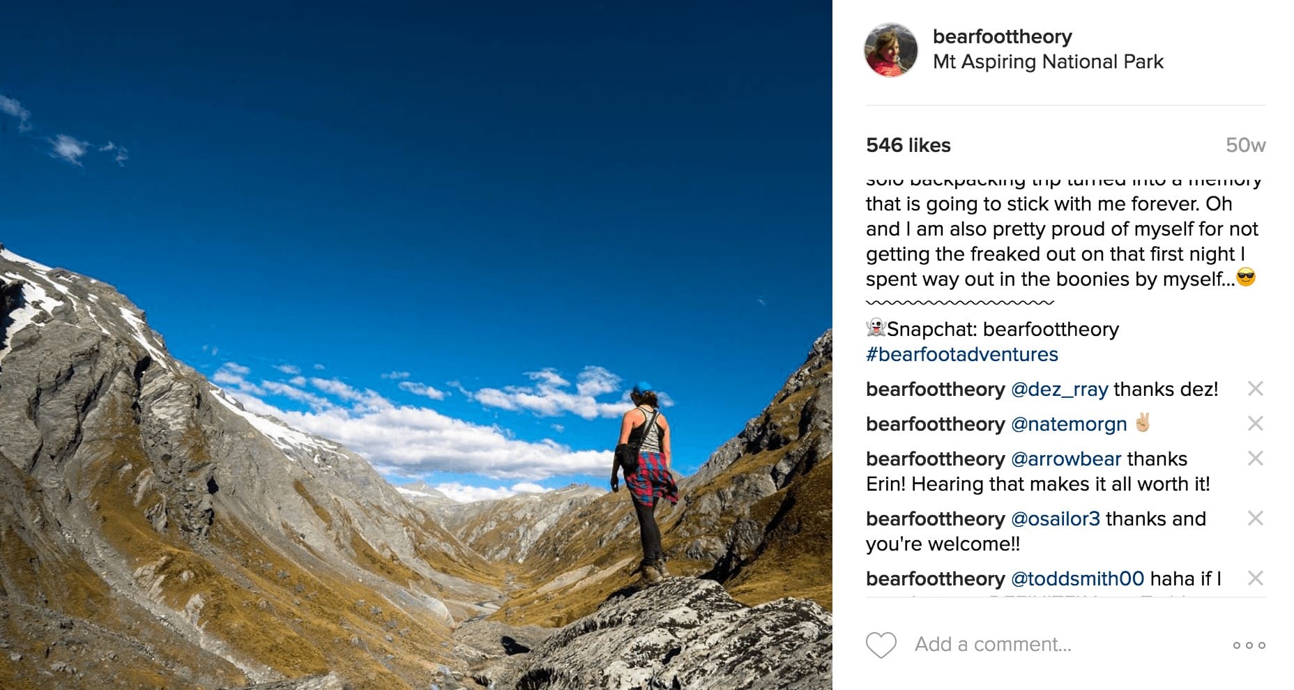 Backpacking in Mount Aspiring National Park