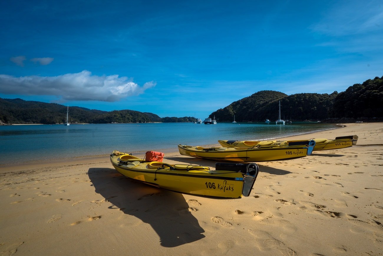 Kayaking in Abel Tasman National Park: Anchorage Bay Campsite