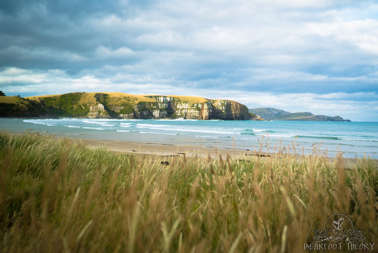 Road trip through the Catlins in New Zealand: The beach at Jack's Blowhole