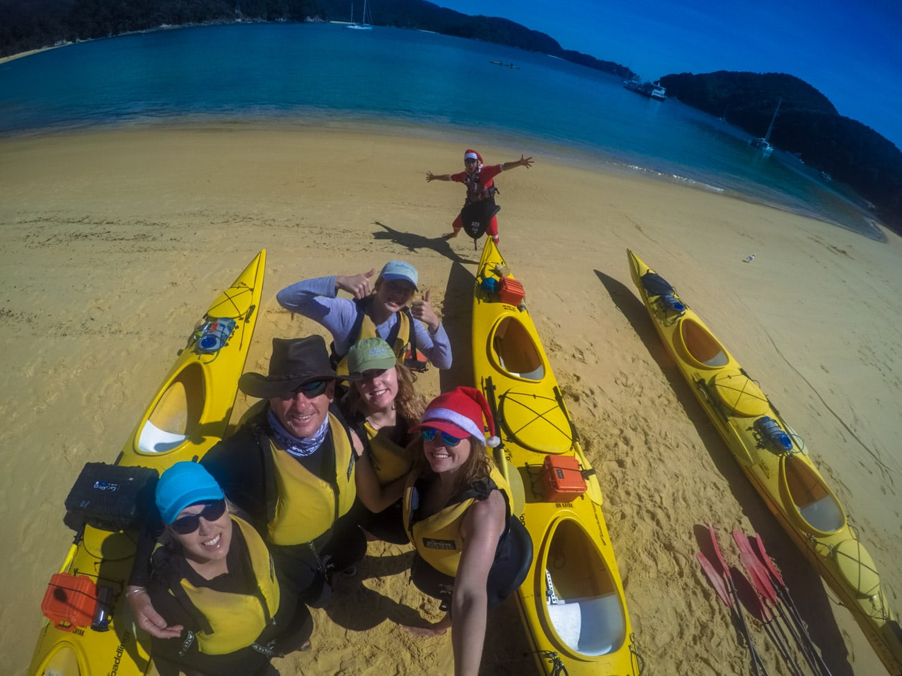 Kayaking at Anchorage Bay in Abel Tasman National Park