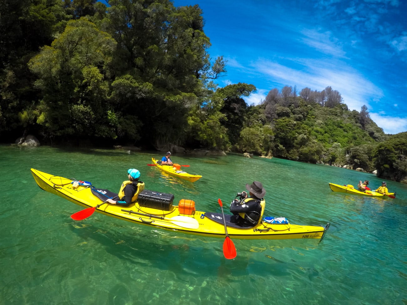 Secret lagoon in Abel Tasman National Park