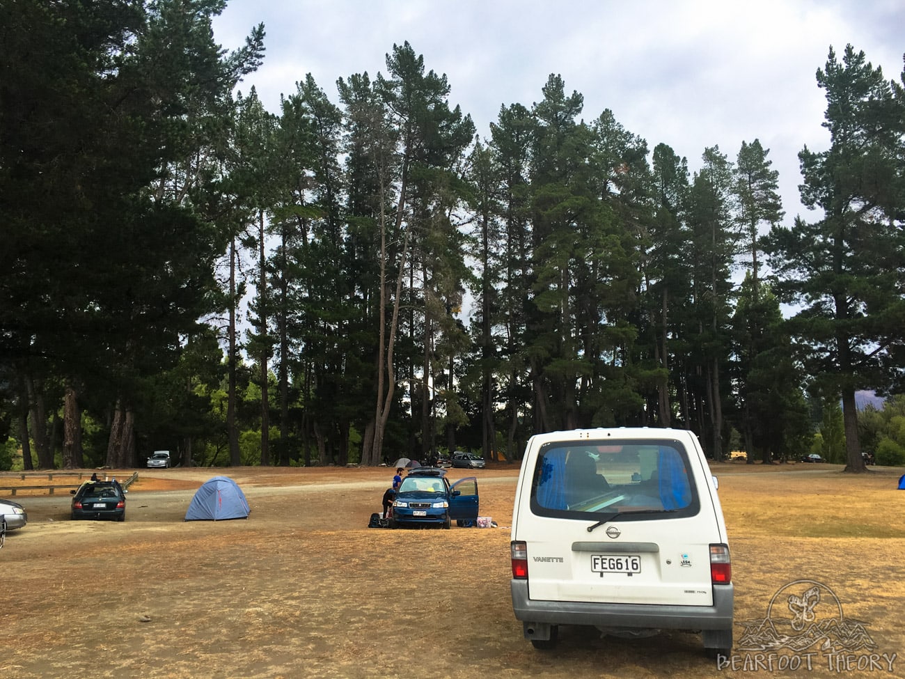 Camping at Albert Town in Wanaka, New Zealand