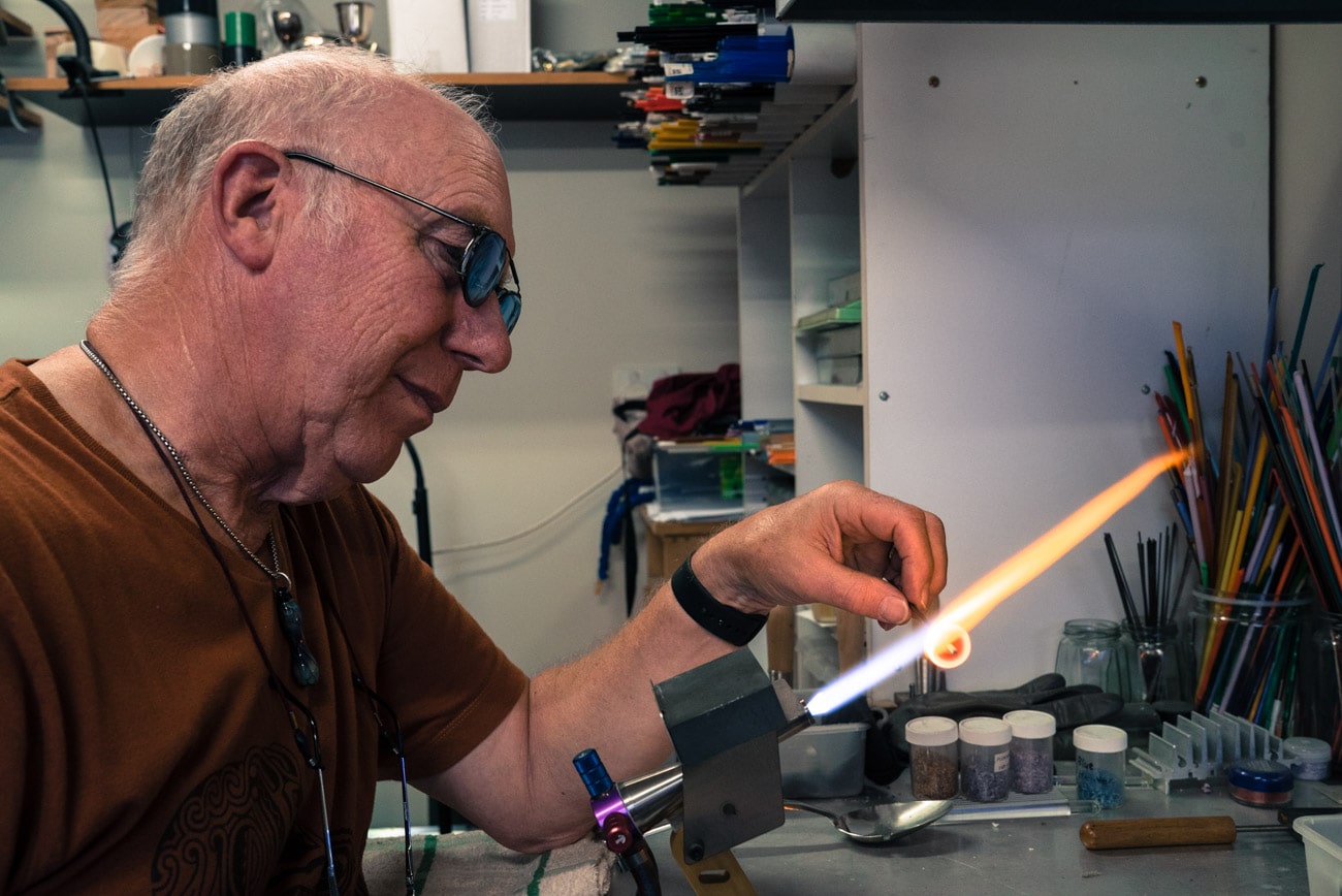 Glass making class with Queenstown Hot Glass 