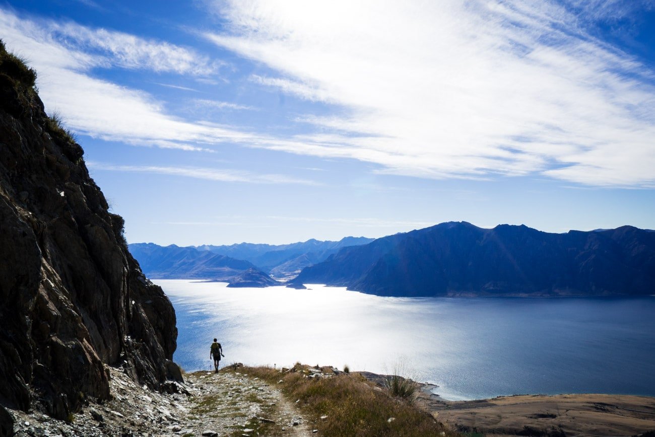 Hiking to Isthmus Peak in Wanaka, New Zealand