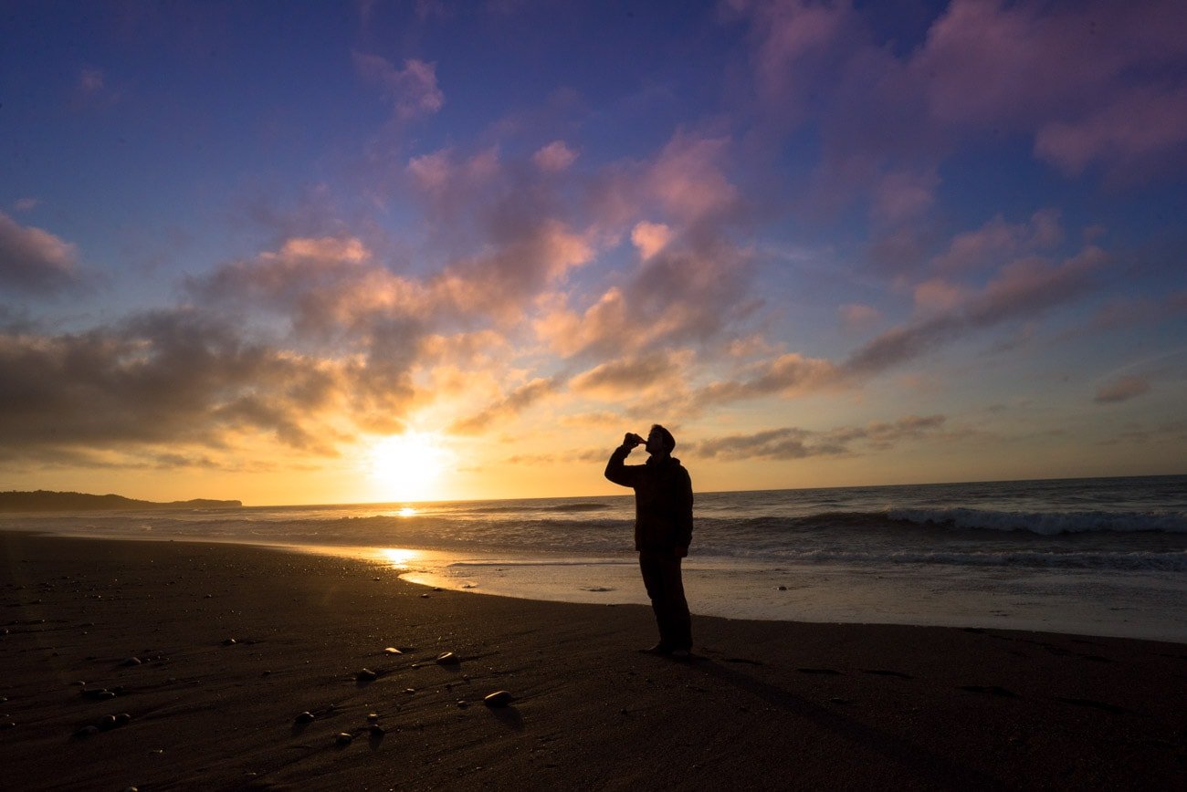 Camping on Gillesepie's Beach on New Zealand's West Coast