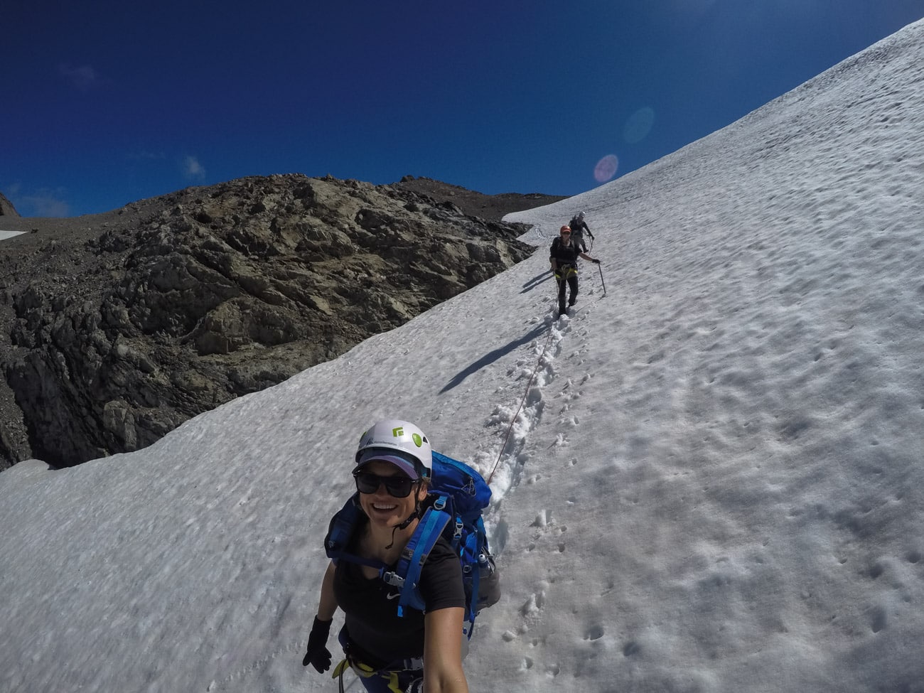 Crossing the Ball Glacier in Mount Cook National Park