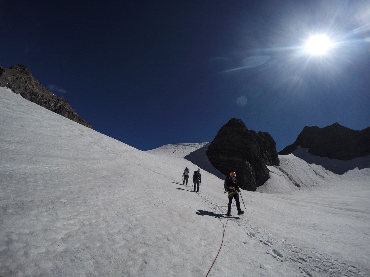 Crossing the Ball Glacier in Mount Cook with Alpine Recreation