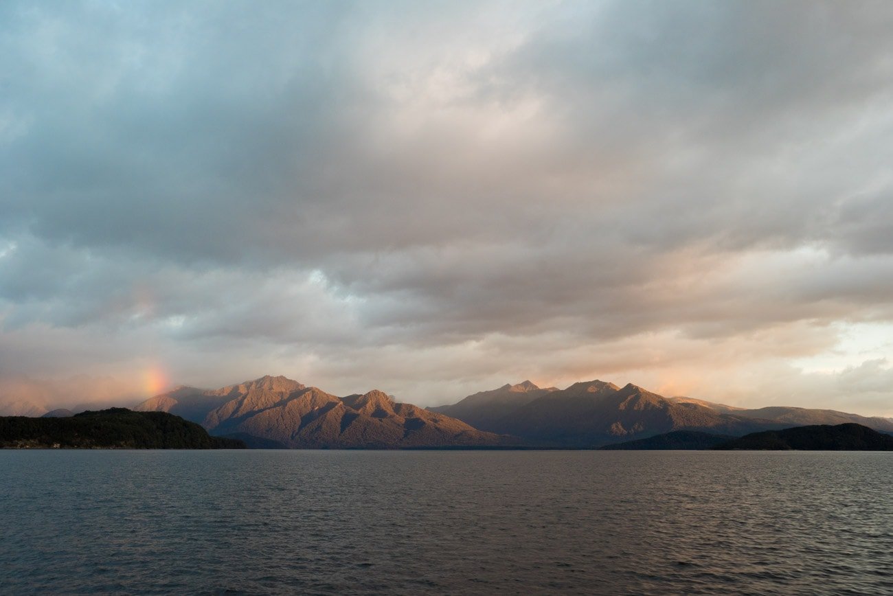 The boat ride across Lake Manapouri to reach New Zealand's Doubtful Sound