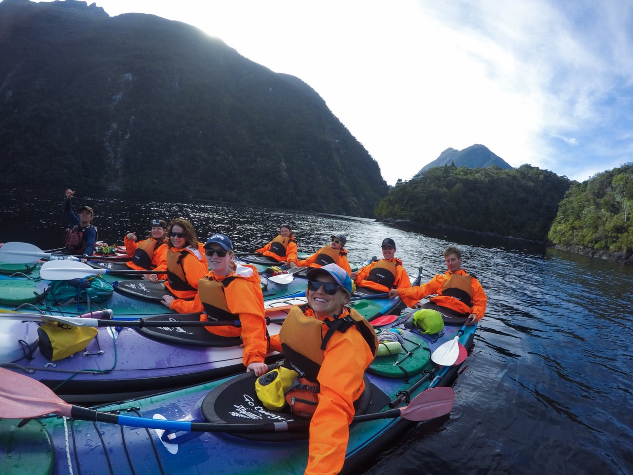 Kayaking on Doubtful Sound with Go Orange