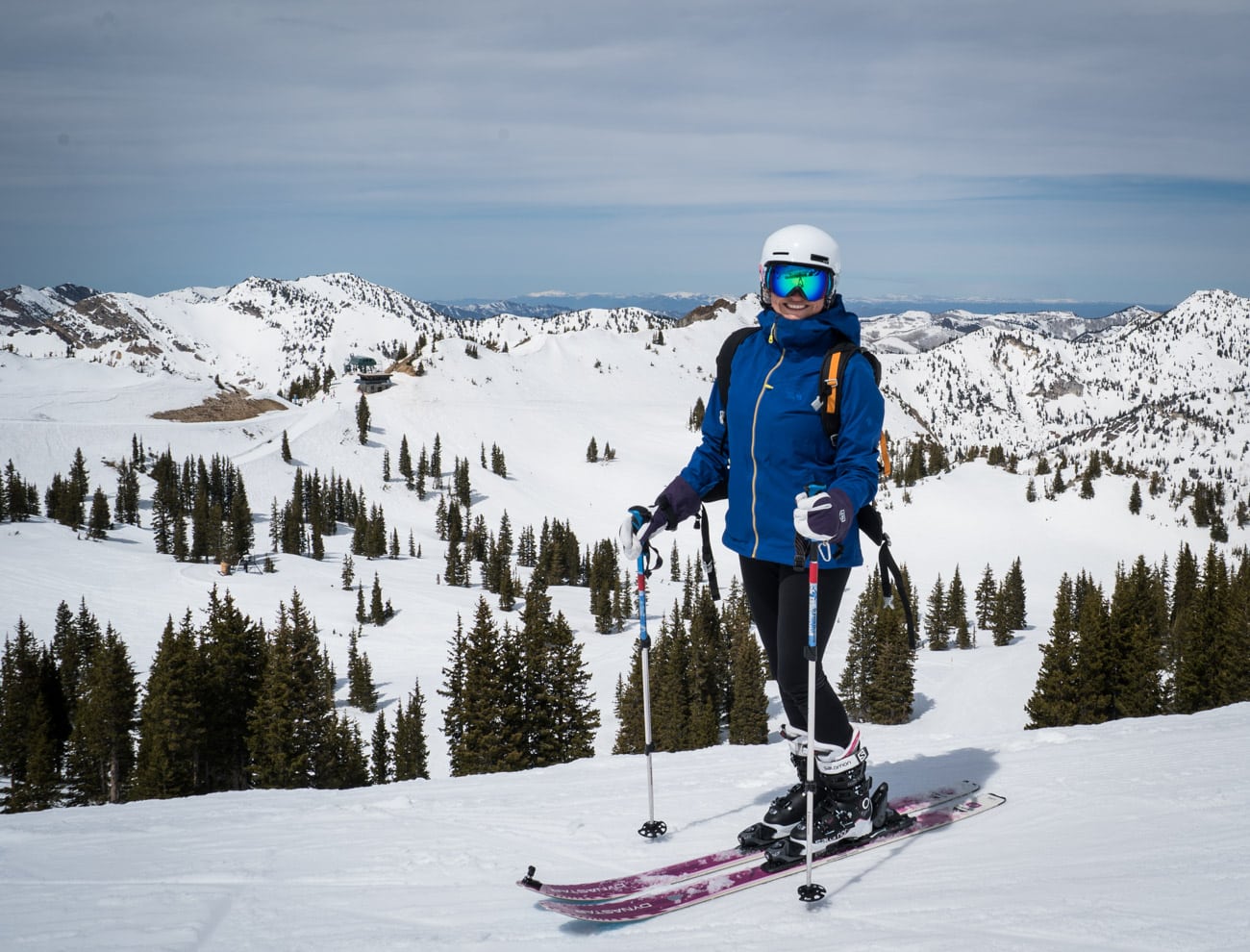 Skiing at Alta in Salt Lake City Utah