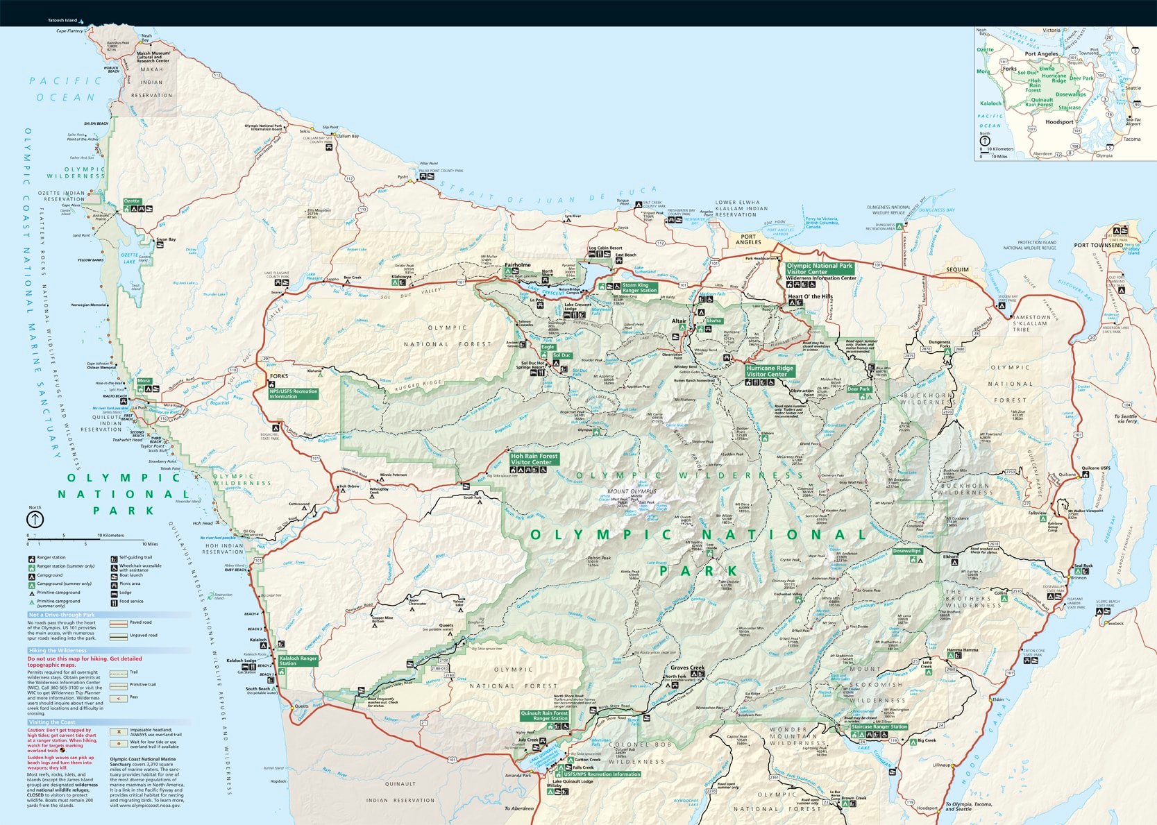 Olympic National Park Map