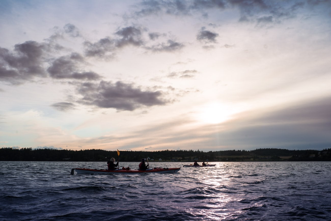 Sunset Kayak Tour with San Juan Kayak Expeditions in Friday Harbor