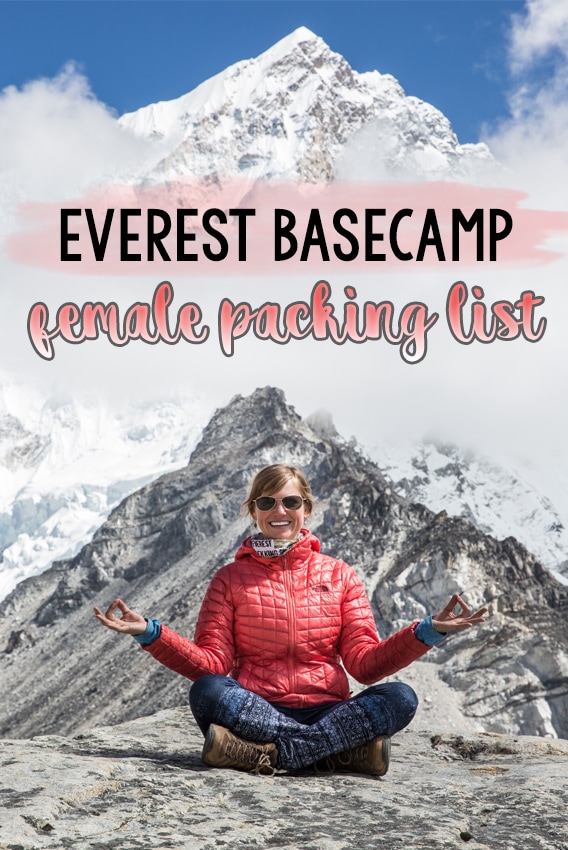 Mount everest base 2024 camp packing list