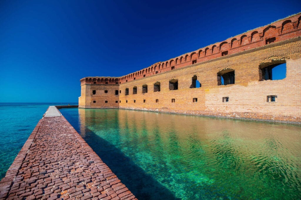 Fort Jefferson, Dry Tortugas National Park // Plan your Florida National Parks itinerary with this road trip guide to the best of Key Biscayne, Everglades & Dry Tortugas National Parks.