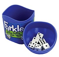 Farkle // Check out our list of 15 fun, lightweight, and packable camping games that can be played in your tent, car, or around the fire.