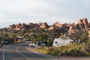 Find the best Moab campgrounds with this guide to national and state park camping, BLM land, free camp sites, yurts, glamping, and more.