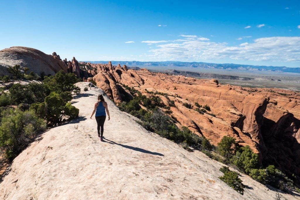 Hiking in Arches National Park