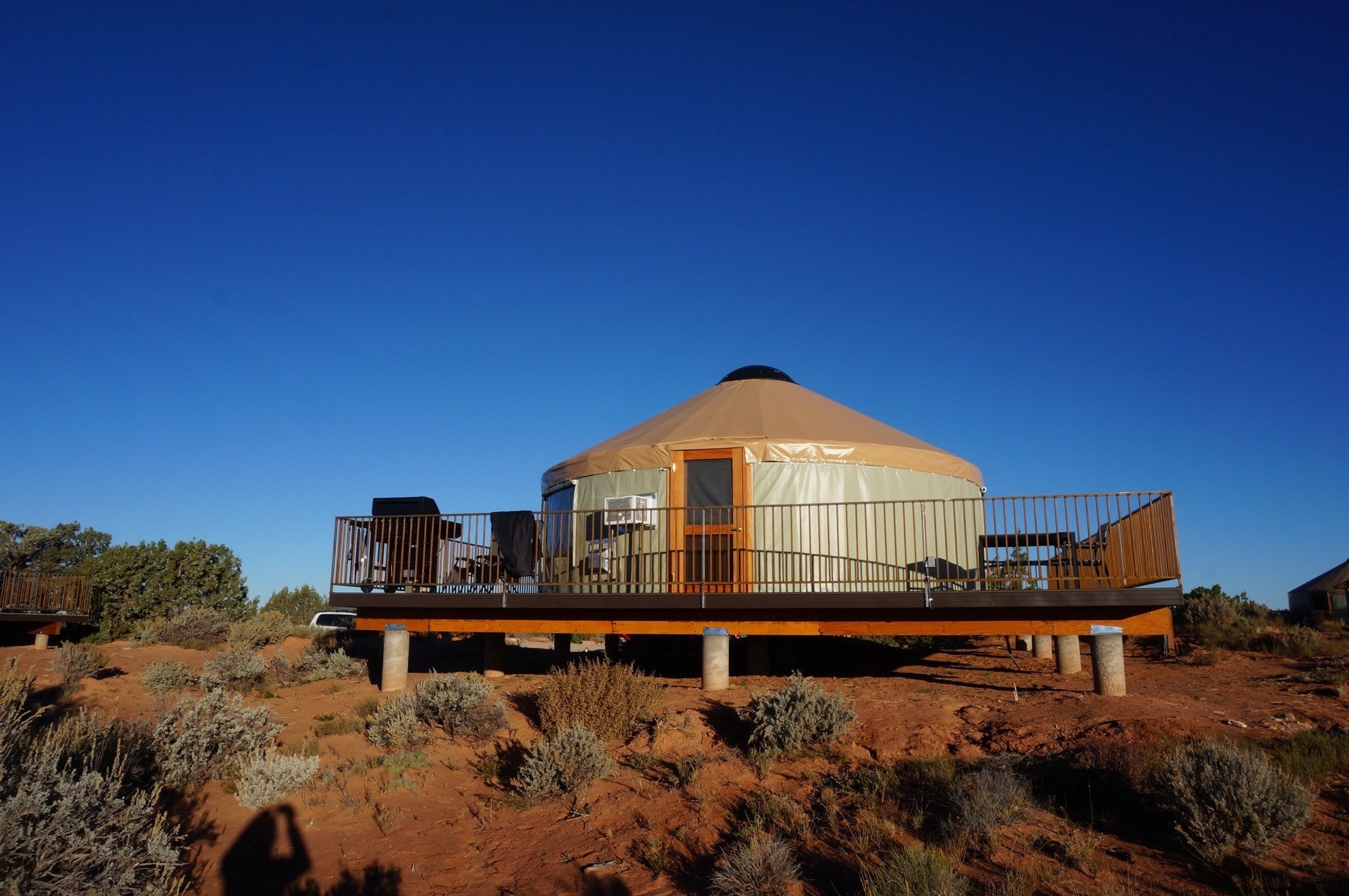 Moenkopi Yurts at Dead Horse Point State Park / Find the best Moab campgrounds with this guide to national and state park camping, BLM land, free camp sites, yurts, glamping, and more.